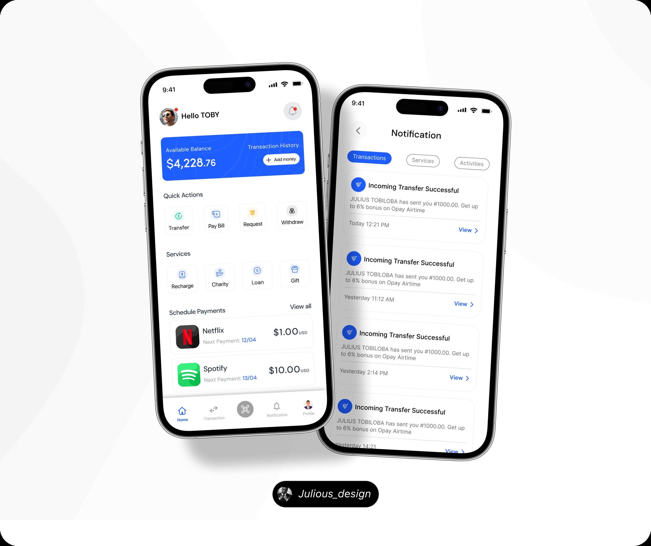 Fintech Dashboard Layout